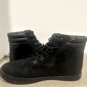 Timberland Dausette Women Black Hiking Boots 9.5 Nubuk Suede High Top Sneakers